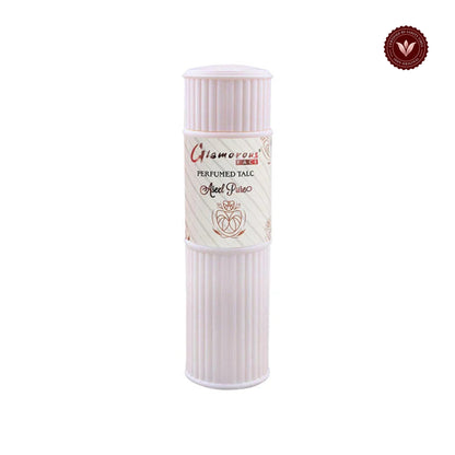 Glamorous Face Talcum Powder Small (Aseel Pure) white-background product image with Vanity Vibes badge