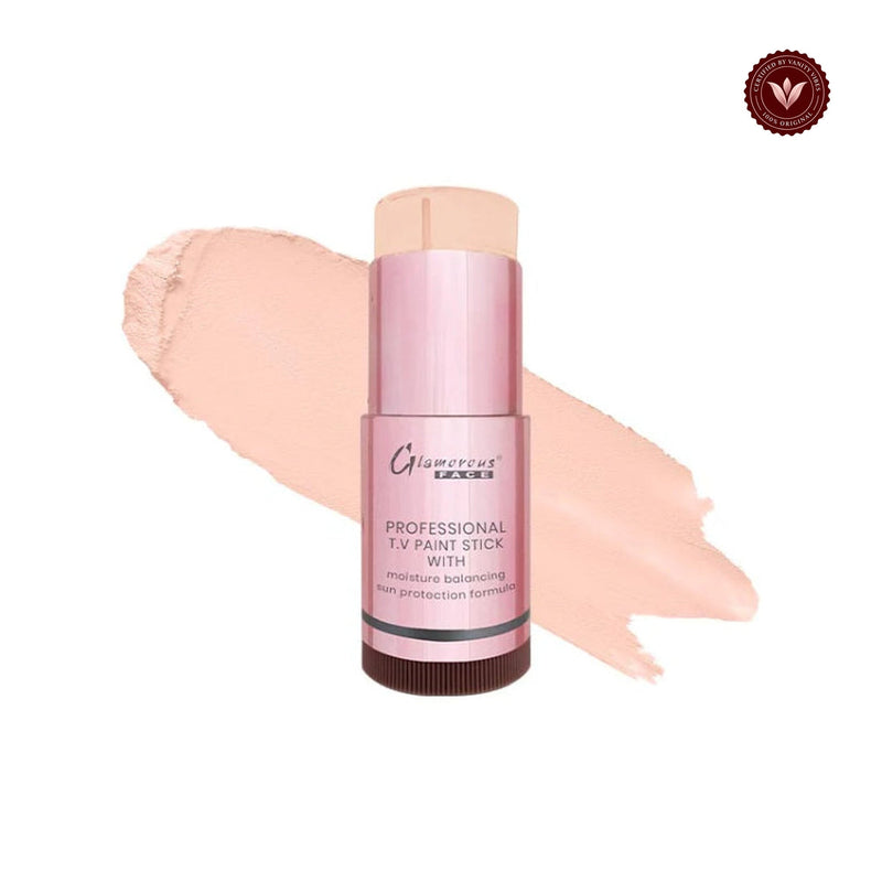 Glamorous Face Foundation Stick (GF 2W) white-background product image with Vanity Vibes badge