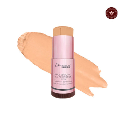 Glamorous Face Foundation Stick (GF Natural) white-background product image with Vanity Vibes badge