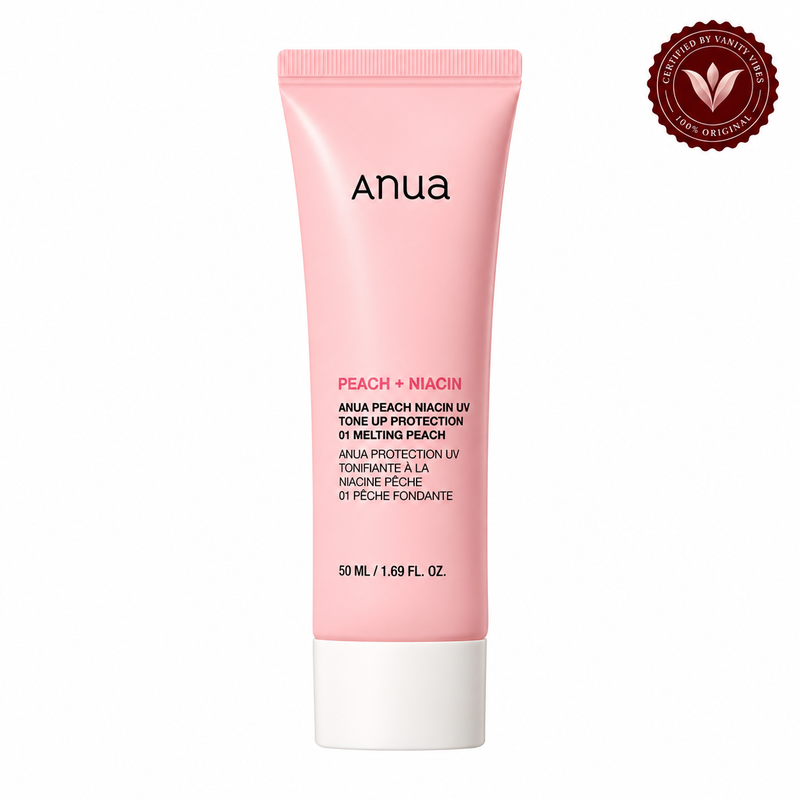 ANUA Peach Niacin UV Tone Up Protection 01 Melting Peach 50ml — Vanity Vibes sealed product photo