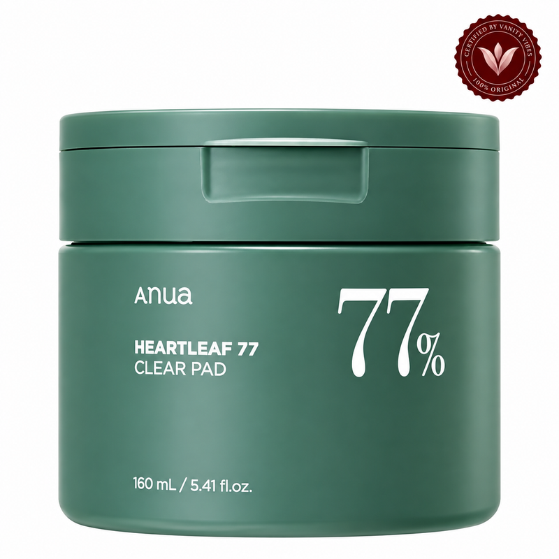 ANUA HEARTLEAF 77% TONER PAD (70EA) 160ml — Vanity Vibes sealed product photo