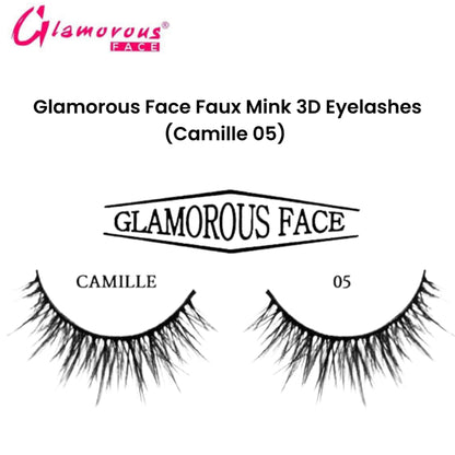 Glamorous Face Faux Mink 3D Eyelashes (Camille 05)