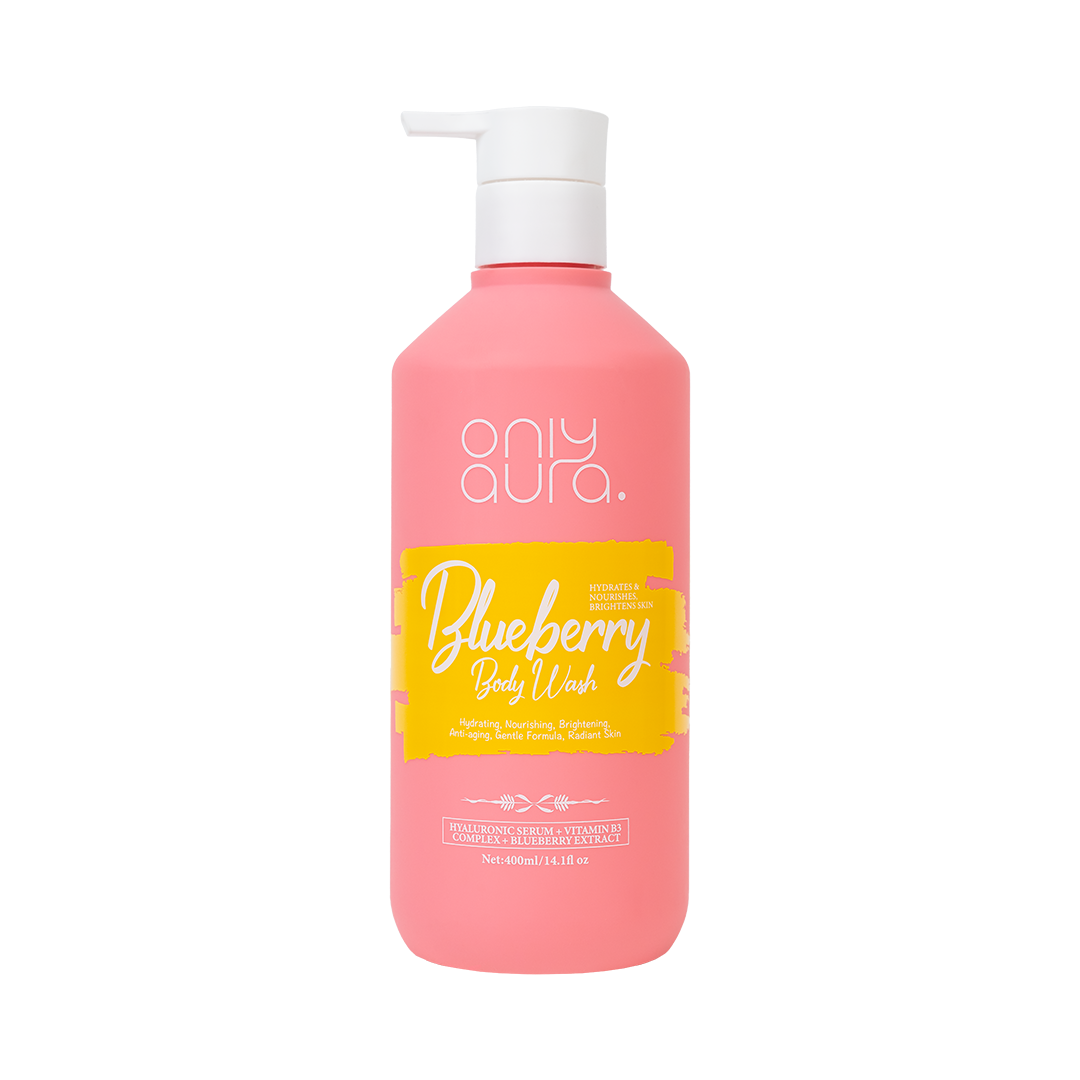Only Aura Blueberry Shower Gel 400ml – Deep Cleansing Body Wash for Soft Smooth Skin, Long Lasting Fruity Blueberry Fragrance