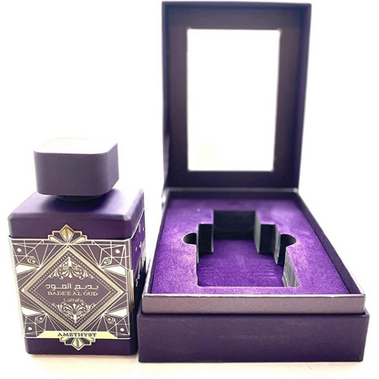 Lattafa Badee Al Oud Amethyst Purple Eau de Parfum 100ml - Long Lasting Luxury Unisex Fragrance for Men & Women