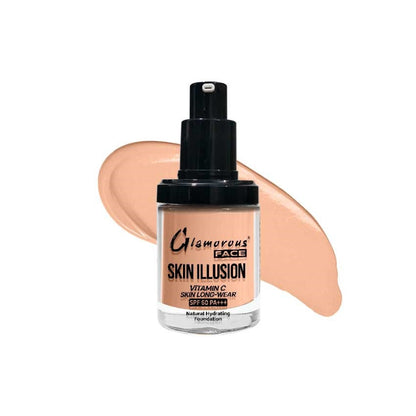 Glamorous Face Skin Illusion Vitamin C Liquid Foundation 25ml (SHADE:130)