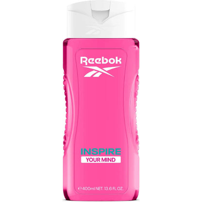 Reebok Women Inspire Your Mind Shower Gel 400ml – All-in-One Hair, Face & Body Wash for Deep Cleansing, Long Lasting Fresh Fe