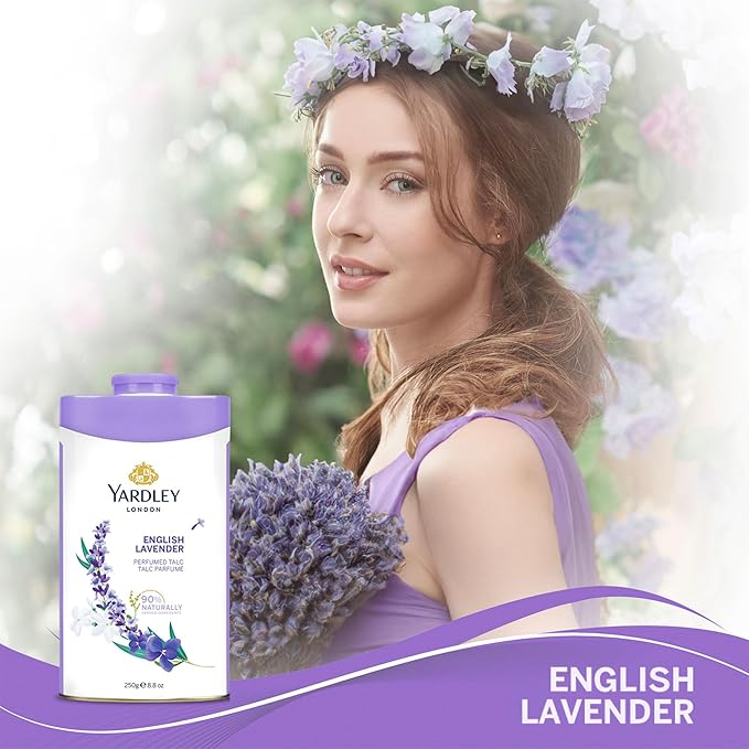Yardley London English Lavender Talcum Powder 125g