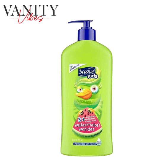 Suave Kids 3 in 1 Watermelon Wonder Shampoo + Conditioner + Body Wash 532ml