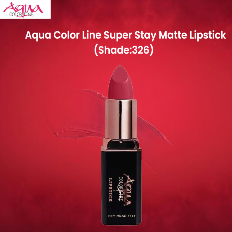 Aqua Color Line Super Stay Matte Lipstick (Shade:326)