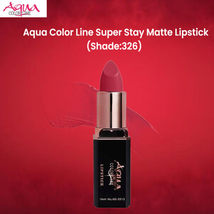 Aqua Color Line Super Stay Matte Lipstick (Shade:326)