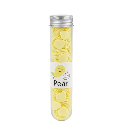 Wink Colorful Paper Craft Fruits Series Pear Flavour Travel Soap Strips in Test Tube Jar - Portable Disposable Hand Wash Soap