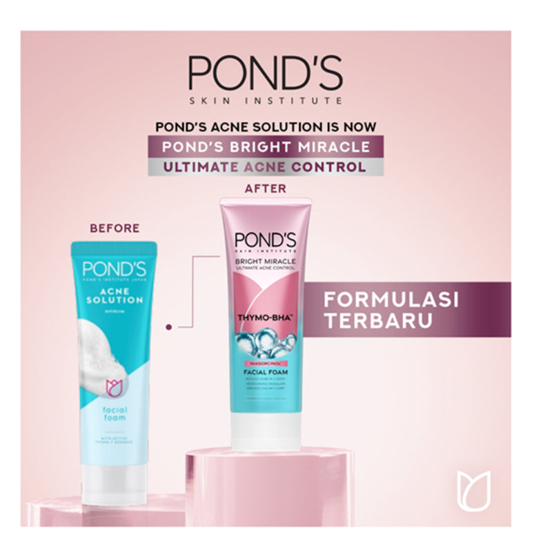 PONDS Pond's Bright Miracle Ultimate Acne Control Thymo BHA Facial Foam 100g