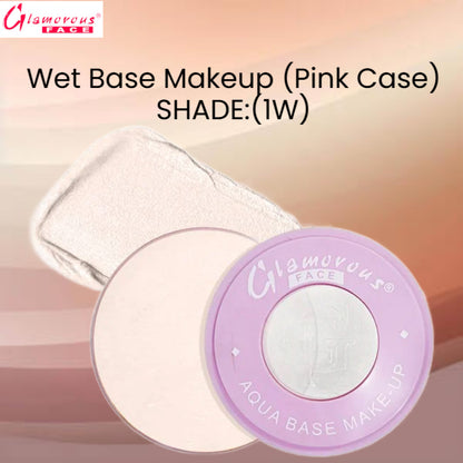 Glamorous Face Wet Base Makeup (Pink Case) (Shade:1W)