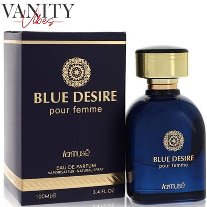 La Muse Blue Desire Pour Femme Eau de Parfum 100ml (Fresh & Captivating Feminine Fragrance)