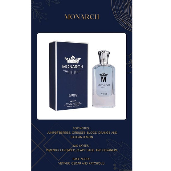 Faris Monarch by Fariis EDP 100ml Fragrance for Men