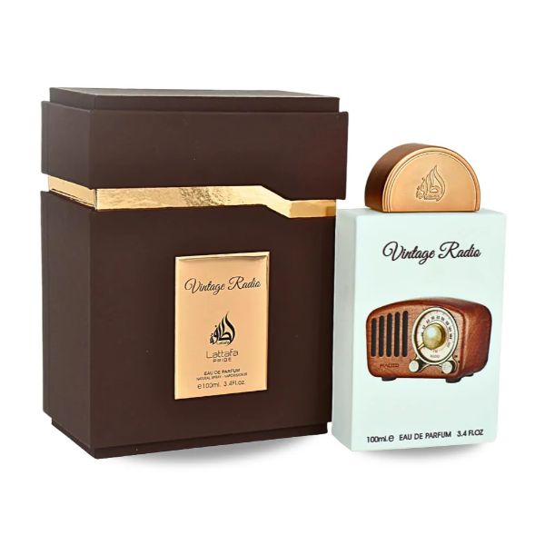 Lattafa Vintage Radio Eau De Parfum 100ml – Long Lasting Original Elegant Unisex Fragrance for Men & Women