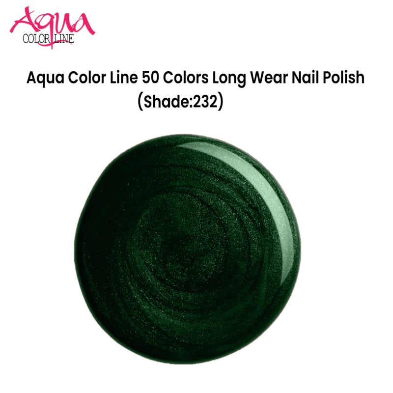 Aqua Color Line 50 Colors Long Wear Nail Polish (Shade:232)