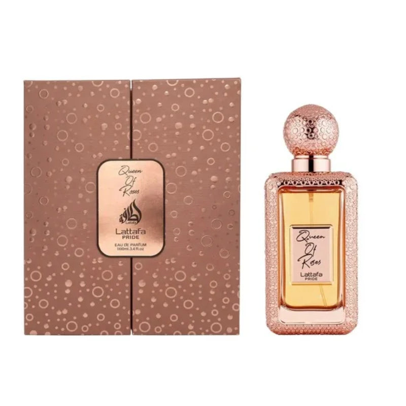 Lattafa Pride Queen of Roses Eau De Parfum 100ml For Women – Long Lasting Floral Fruity Perfume, Luxury Fragrance Spray, Femi