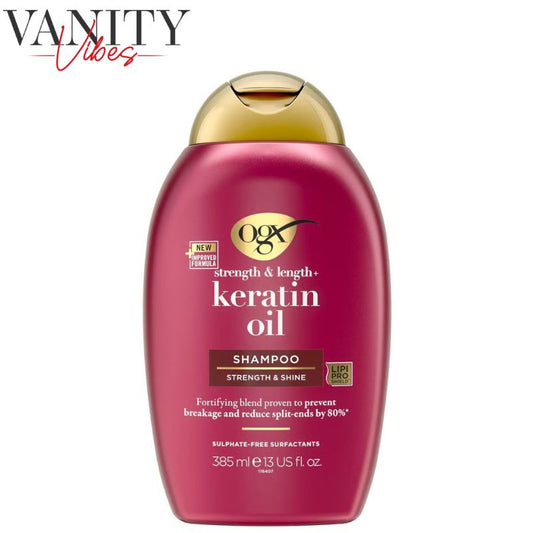 OGX Strength & Length + Keratin Oil Shampoo Strength & Shine 385ml