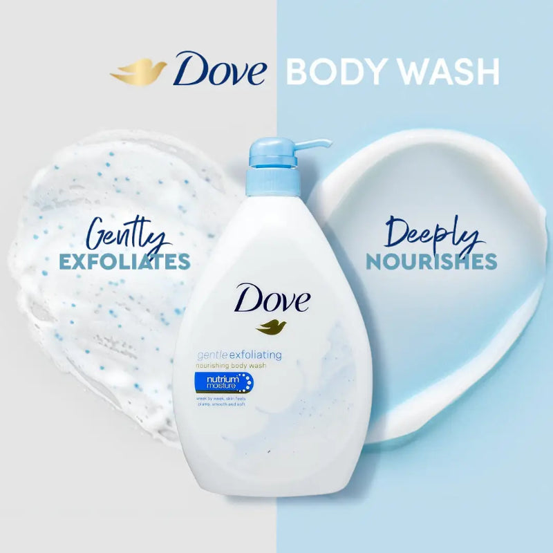 Dove Gentle Exfoliating Nourishing Body Wash 550ml