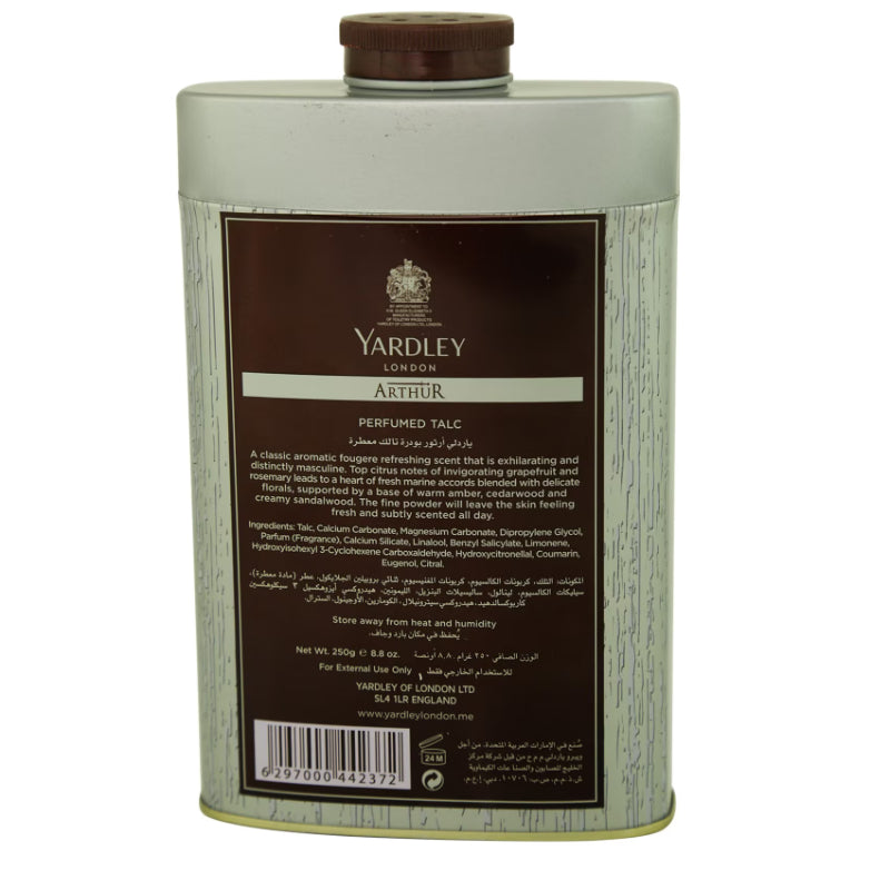 Yardley Arthur Talcum Powder for Men 250g
