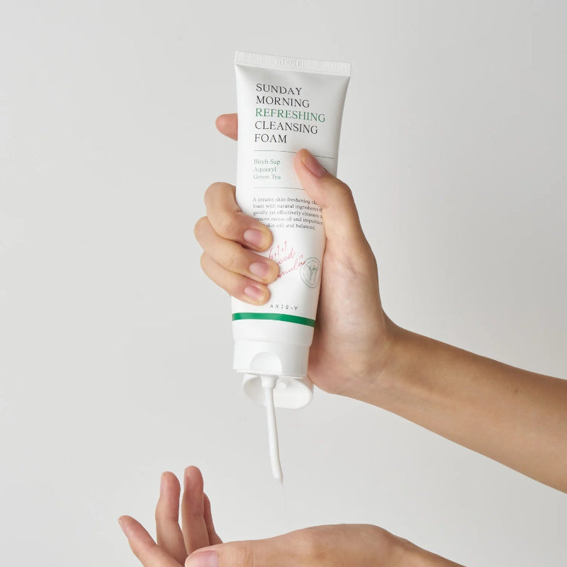 AXIS-Y Sunday Morning Refreshing Cleansing Foam 120 ml Gentle Deep Cleansing & Morning Refresh (K Beauty)