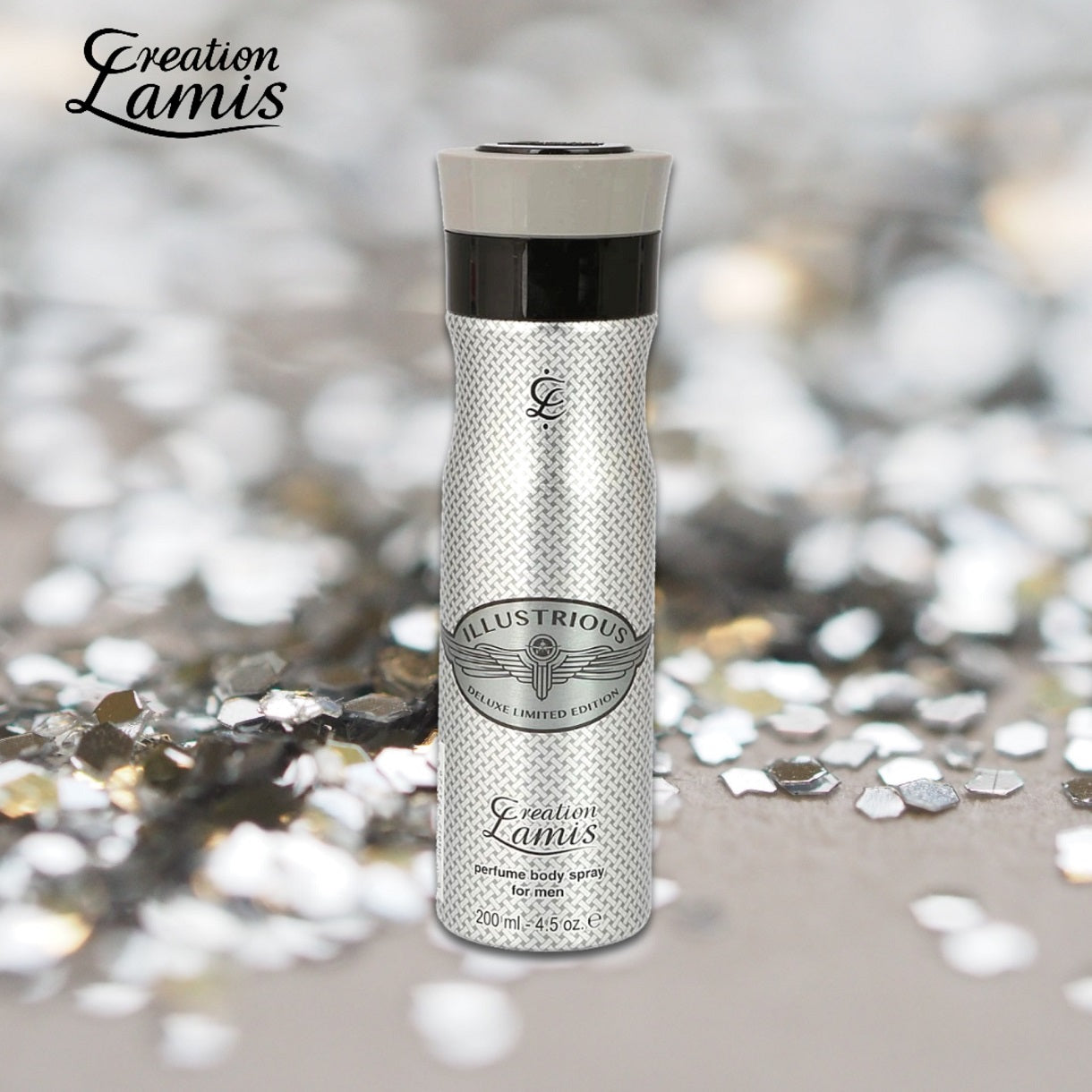 Lamis Creation Illustrious Body Spray 200ml – Long Lasting Fragrance Deodorant Mist for Men & Women, Fresh & Elegant Scent