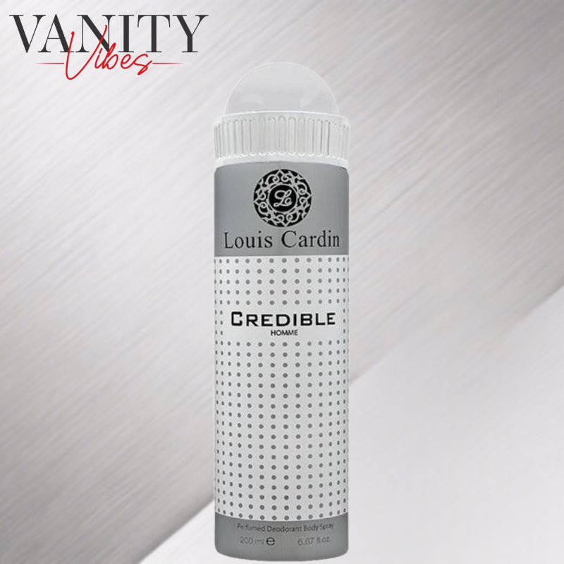 Credible Homme by Louis Cardin Perfumed Deodrant Body Spray for Men 200ml