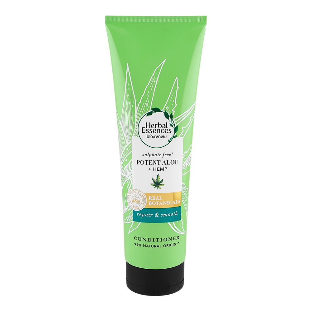 Herbal Essences Sulfate Free Potent Aloe + Hemp Repair & Smooth Conditioner 275ml