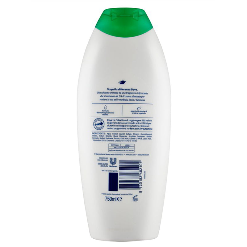 Dove Bagnoschiuma Tè Verde E Cetriolo (Shower Gel) 700 + 50Ml