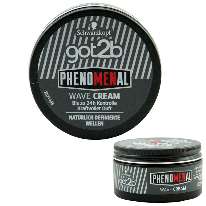Schwarzkopf Got2b Phenomenal Wave Cream 100ml Definition & Frizz-Free Waves