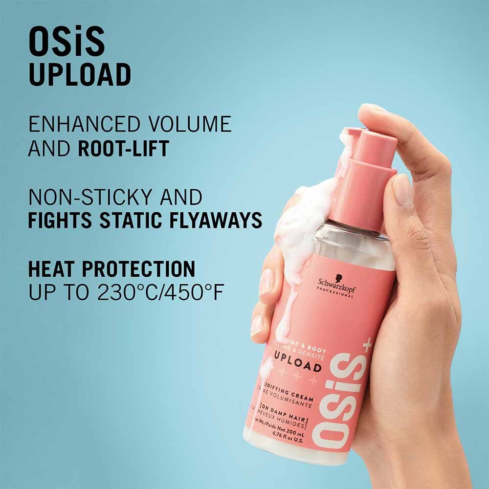 Schwarzkopf Professional Osis+ Upload Bodifying Hair Cream 200ml Volumizing & Lightweight Styling