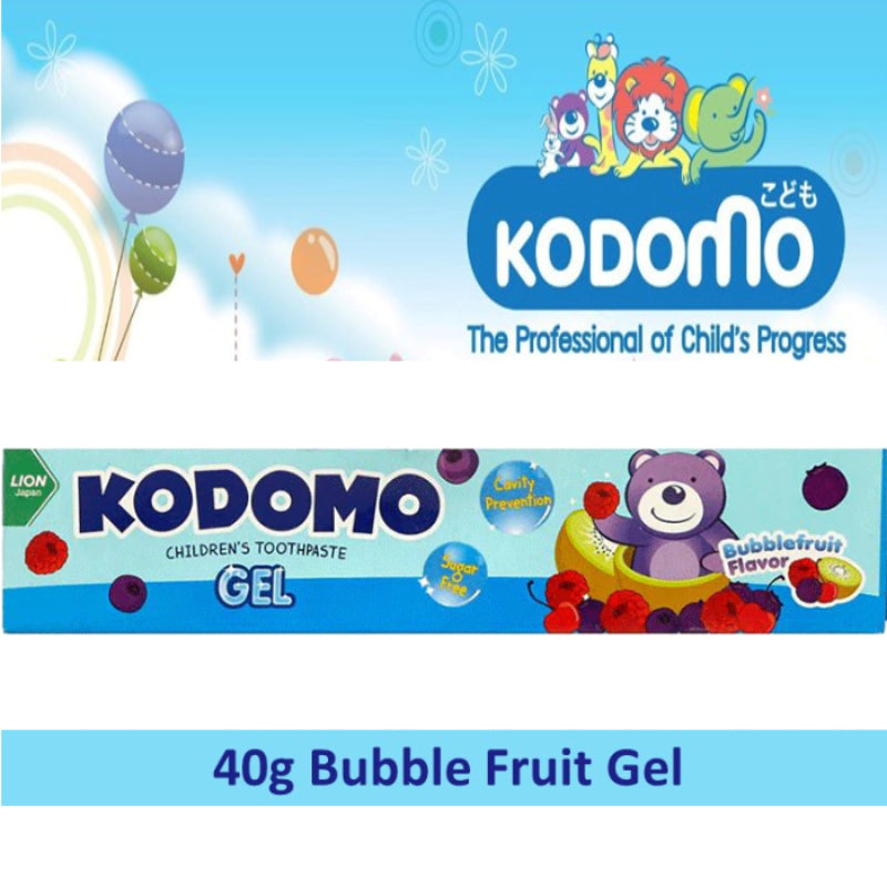 Kodomo Lion Bubble Fruit 0.5 Yrs Gel Tooth Paste 40g
