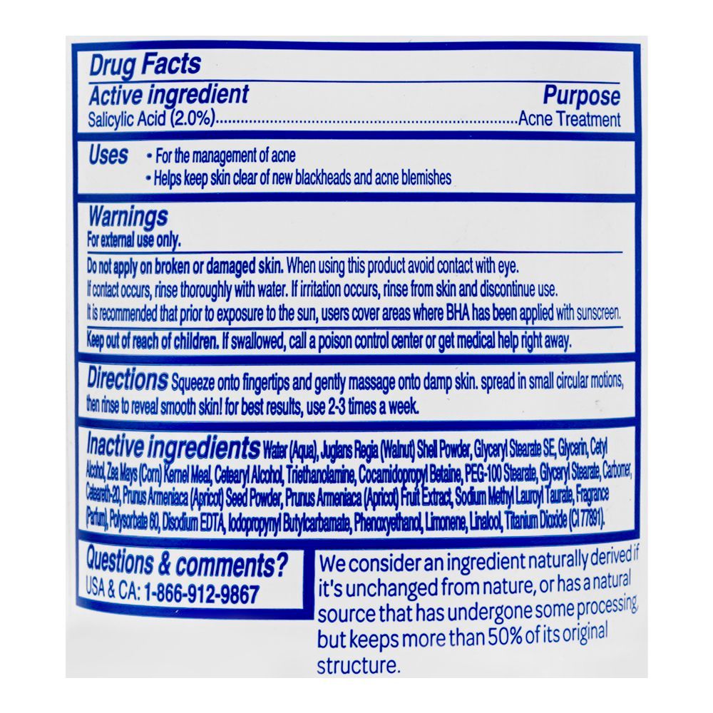St.Ives BHA Exfoliant Apricot 2% Salicylic Acid Scrub For Acne Prone Skin 170g