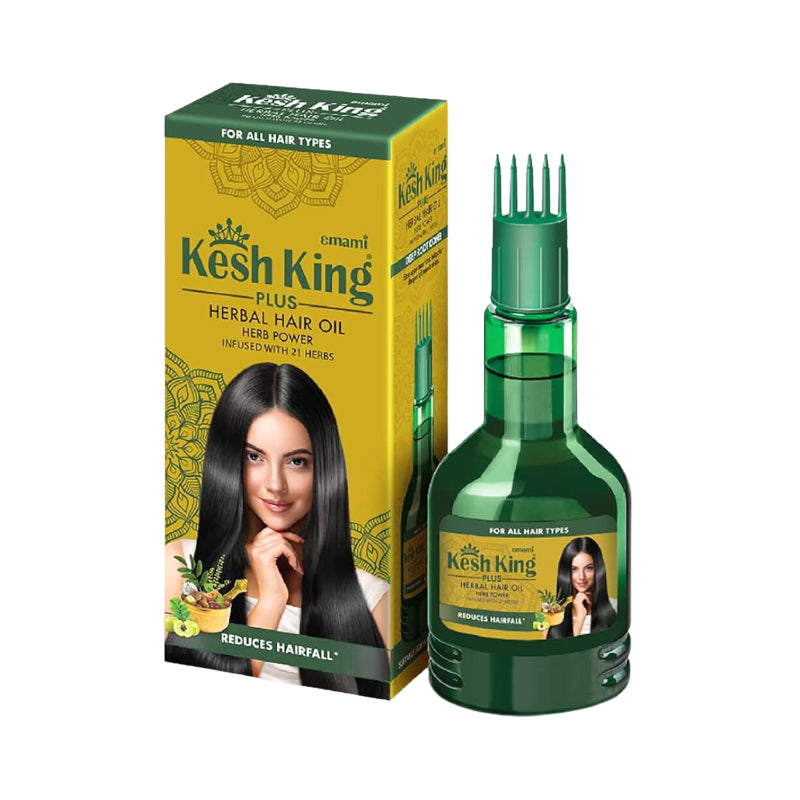 Emami Kesh King Plus 21 Herbs Hair Oil 100ml – Ayurvedic Hair Care Oil for Strong Hair Growth, Hair Fall Control & Healthy Sc