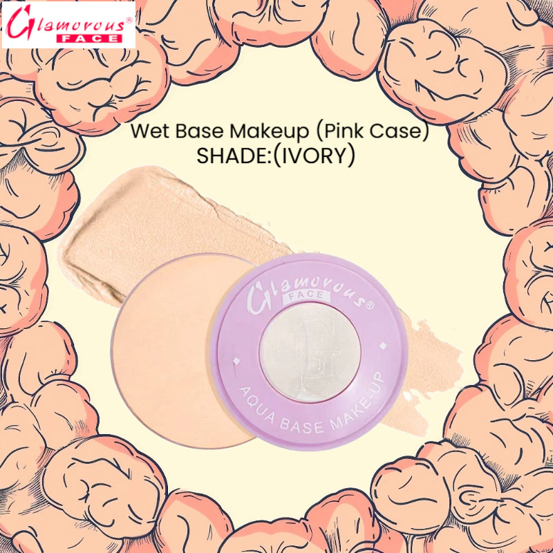 Glamorous Face Wet Base Makeup (Pink Case) (SHADE:IVORY)