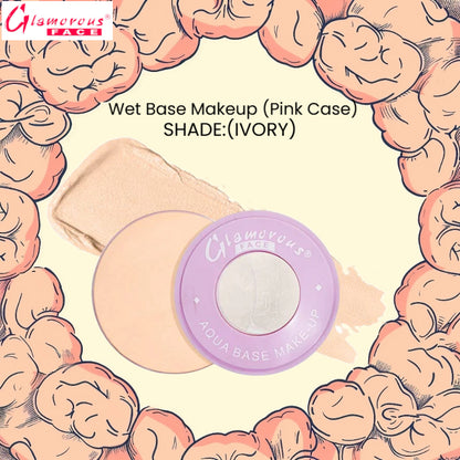Glamorous Face Wet Base Makeup (Pink Case) (SHADE:IVORY)