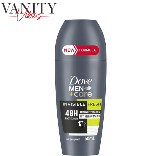 Dove Men+Care  Invisible Fresh Anti white marks & Anti yellow stains 48H protection Antiperspirant Deodorant roll on 50ml