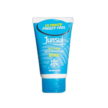 Junsui Naturals Ice Cool Whitening Face Wash 50g – Deep Cleansing Cooling Gel for Oil Control, Fresh Breath Skin Feel & Brigh