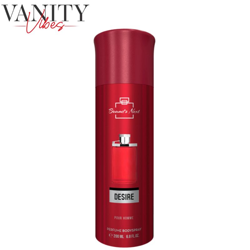 Brand’s Next Desire Pour Homme Perfume Body Spray 200ml Long-Lasting Masculine Fragrance
