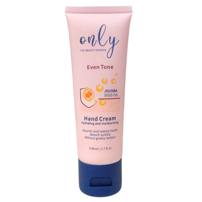 Only Even Tone Jojoba Seed Oil Hand Cream 80ml – Deep Moisturizing Hand Care Cream for Even Skin Tone, Dry Skin Repair, Soft 