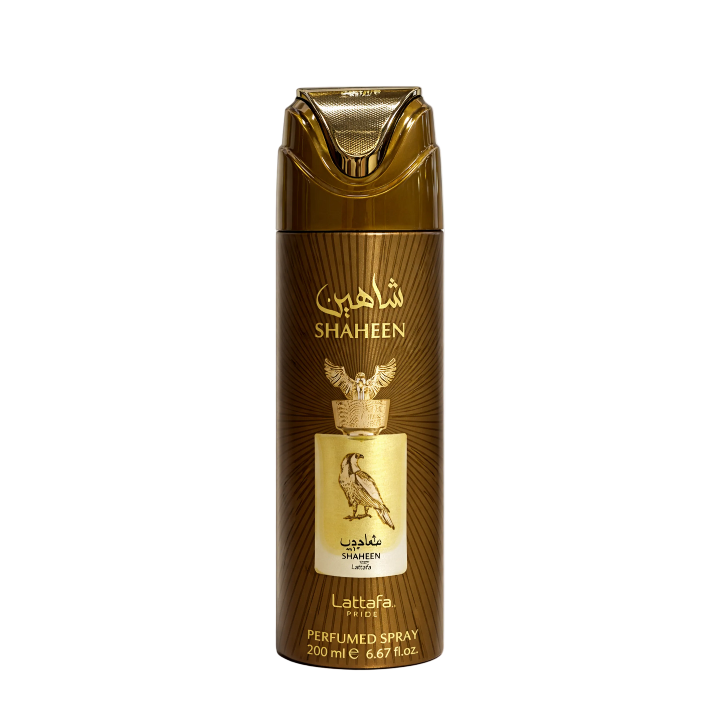 Lattafa Pride Shaheen Perfumed Spray 200ml – Long Lasting Luxury Fresh Woody Aromatic Fragrance Body Spray for Men & Women