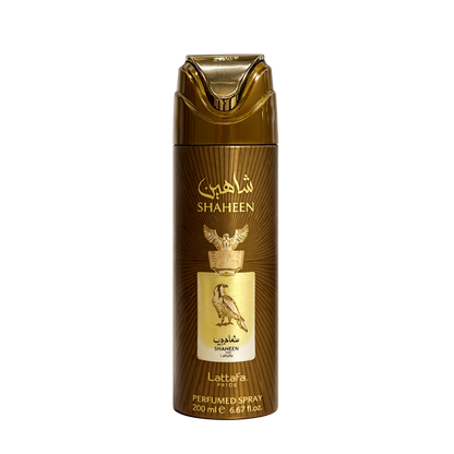 Lattafa Pride Shaheen Perfumed Spray 200ml – Long Lasting Luxury Fresh Woody Aromatic Fragrance Body Spray for Men & Women