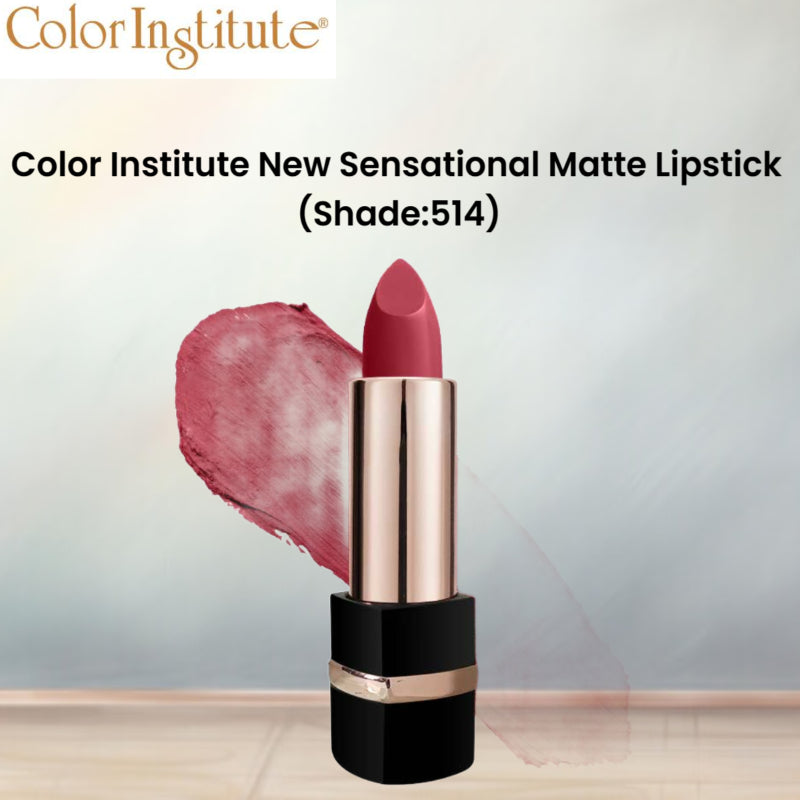 Color Institute New Sensational Matte Lipstick (Shade:514)