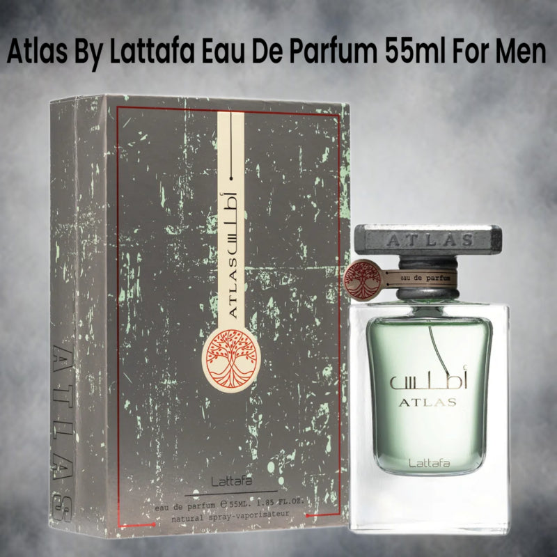 Lattafa Atlas Eau De Parfum 55ml – Original Long Lasting Arabic Perfume for Men