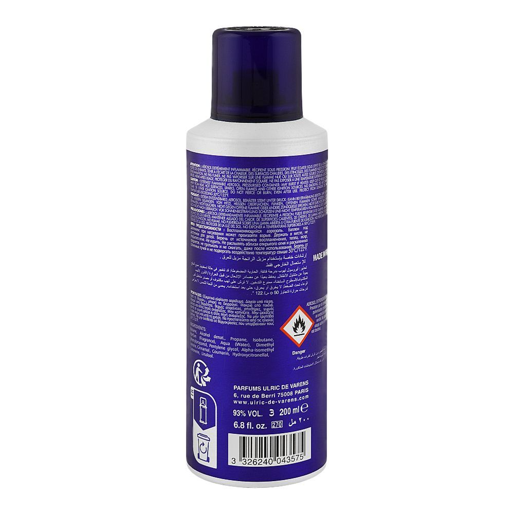 UDV for Men Night Body Spray 200ml Long-Lasting Fresh & Masculine Fragrance