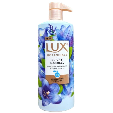 Lux Botanicals Bright Bluebell Brightening Body Wash with Niacinamide 580ml – Gentle Cleansing for Radiant, Even Tone & Glowi