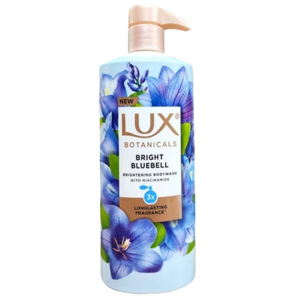 Lux Botanicals Bright Bluebell Brightening Body Wash with Niacinamide 580ml – Gentle Cleansing for Radiant, Even Tone & Glowi