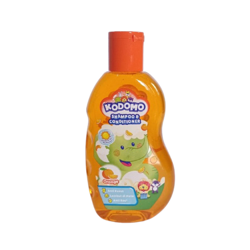 Kodomo Orange Antibacterial Shampoo & Conditioner For Kids 200ml
