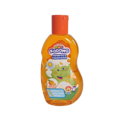 Kodomo Orange Antibacterial Shampoo & Conditioner For Kids 200ml